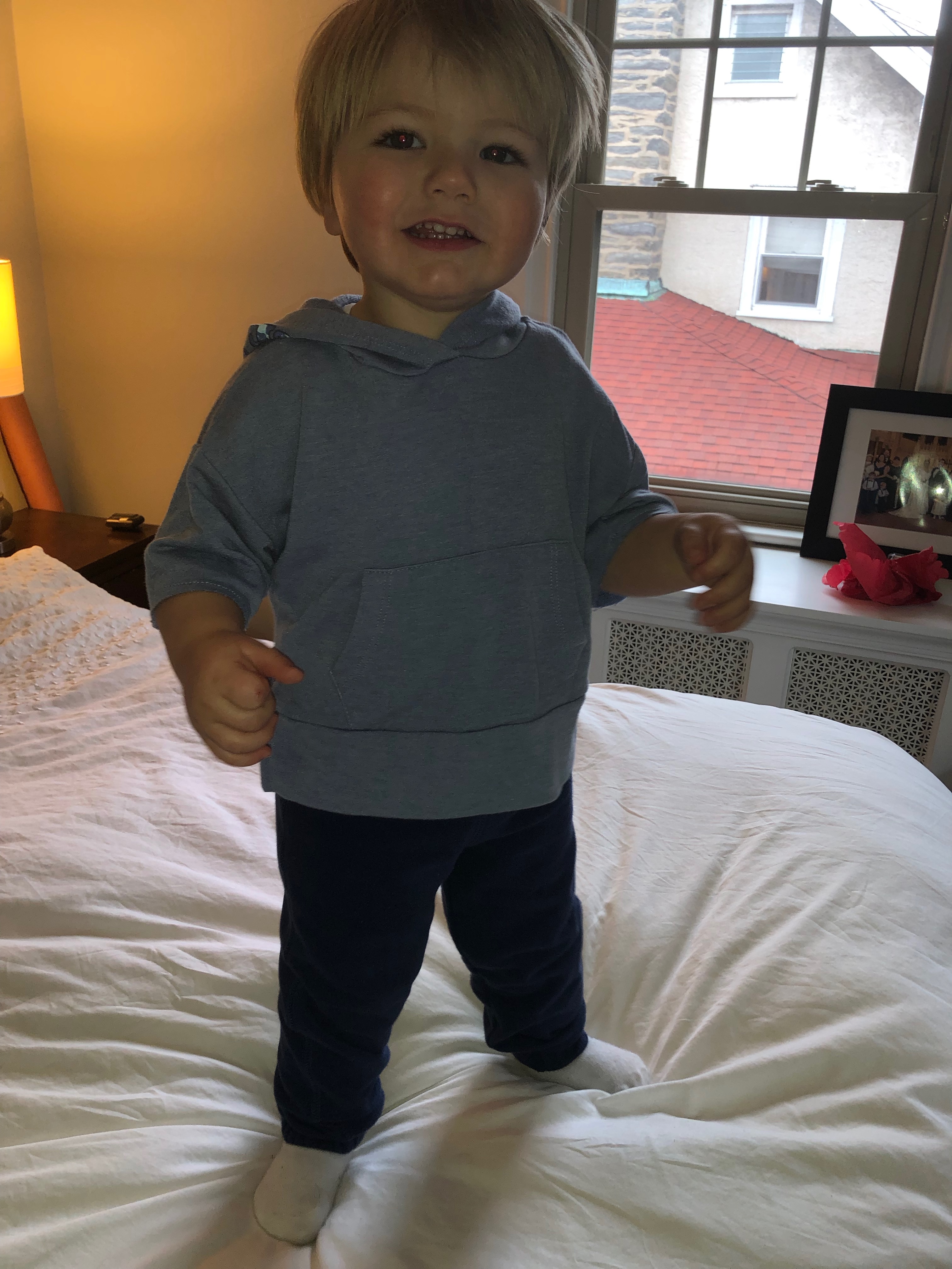 Kid dressed as Belichek
