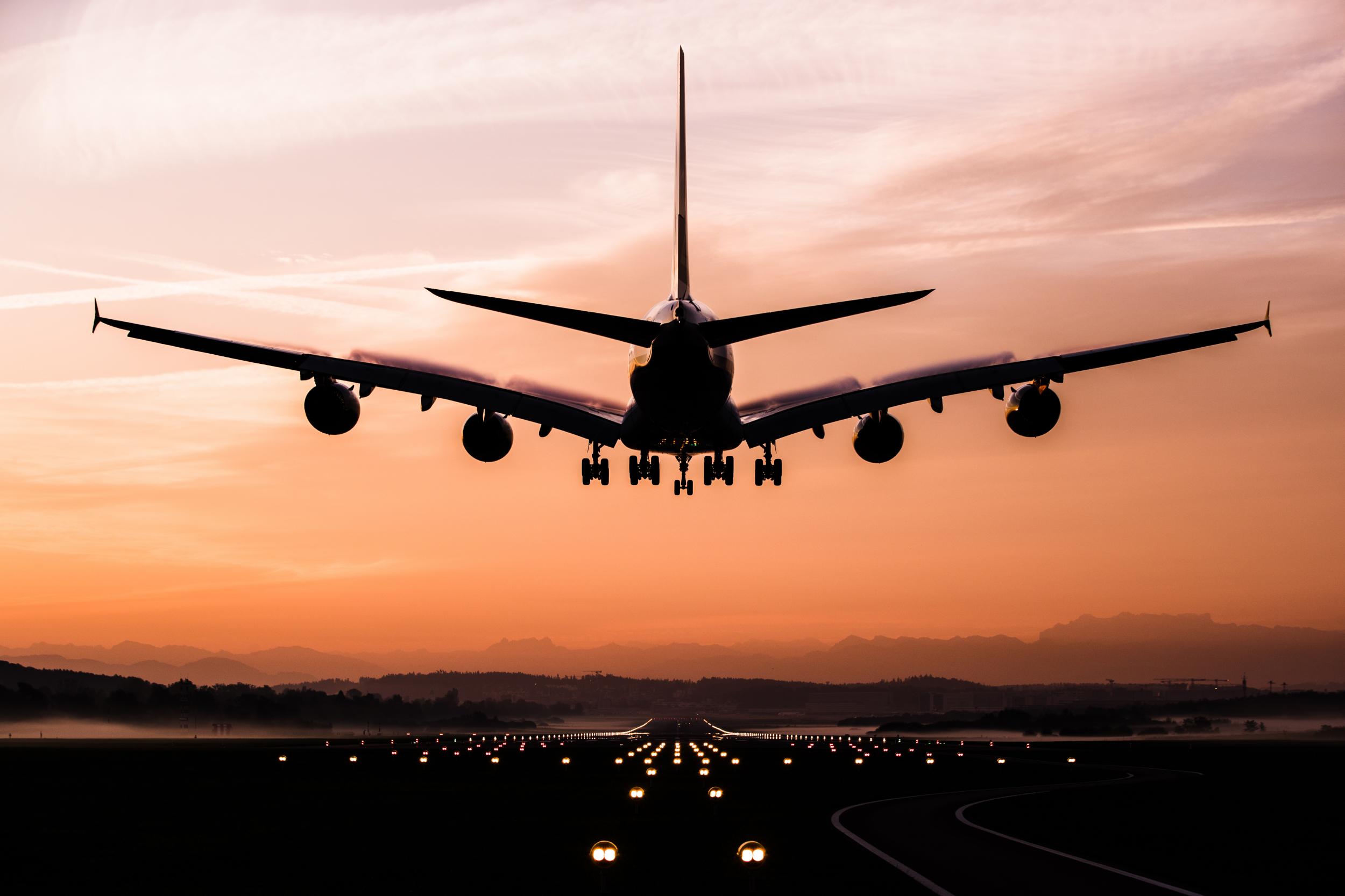 Airplane taking off